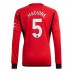 Manchester United Harry Maguire #5 Kopio Koti Pelipaita 2023-24 Pitkät Hihat